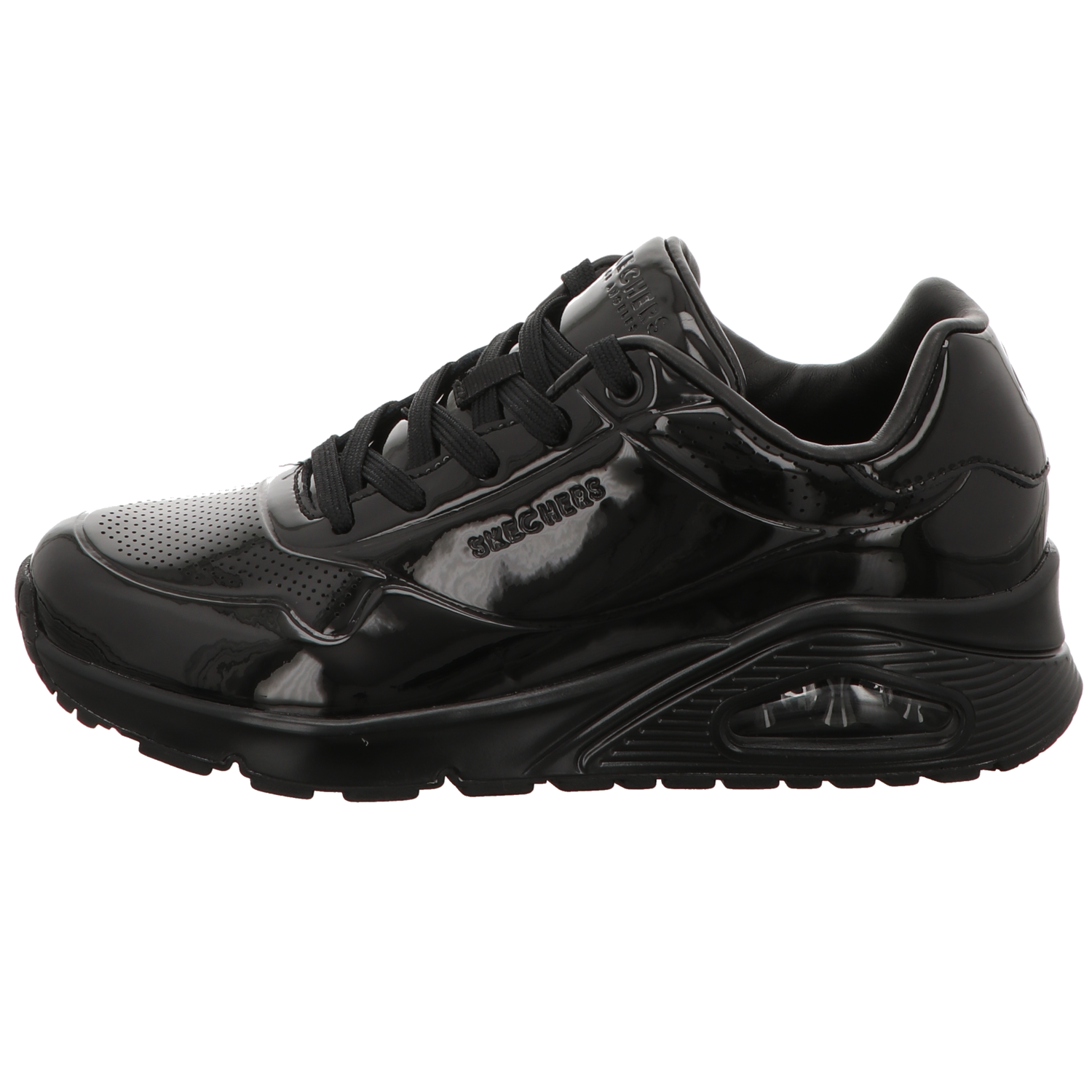 Skechers Damen Schnürschuh Uno in schwarz