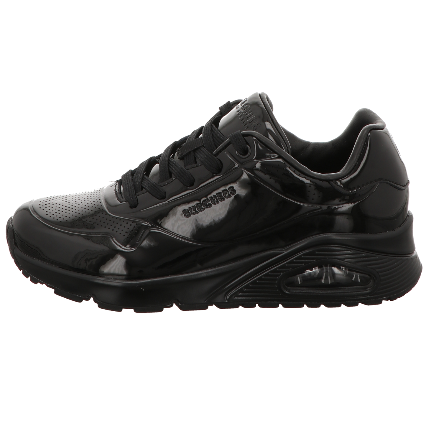 Skechers Damen Schnürschuh Uno in schwarz