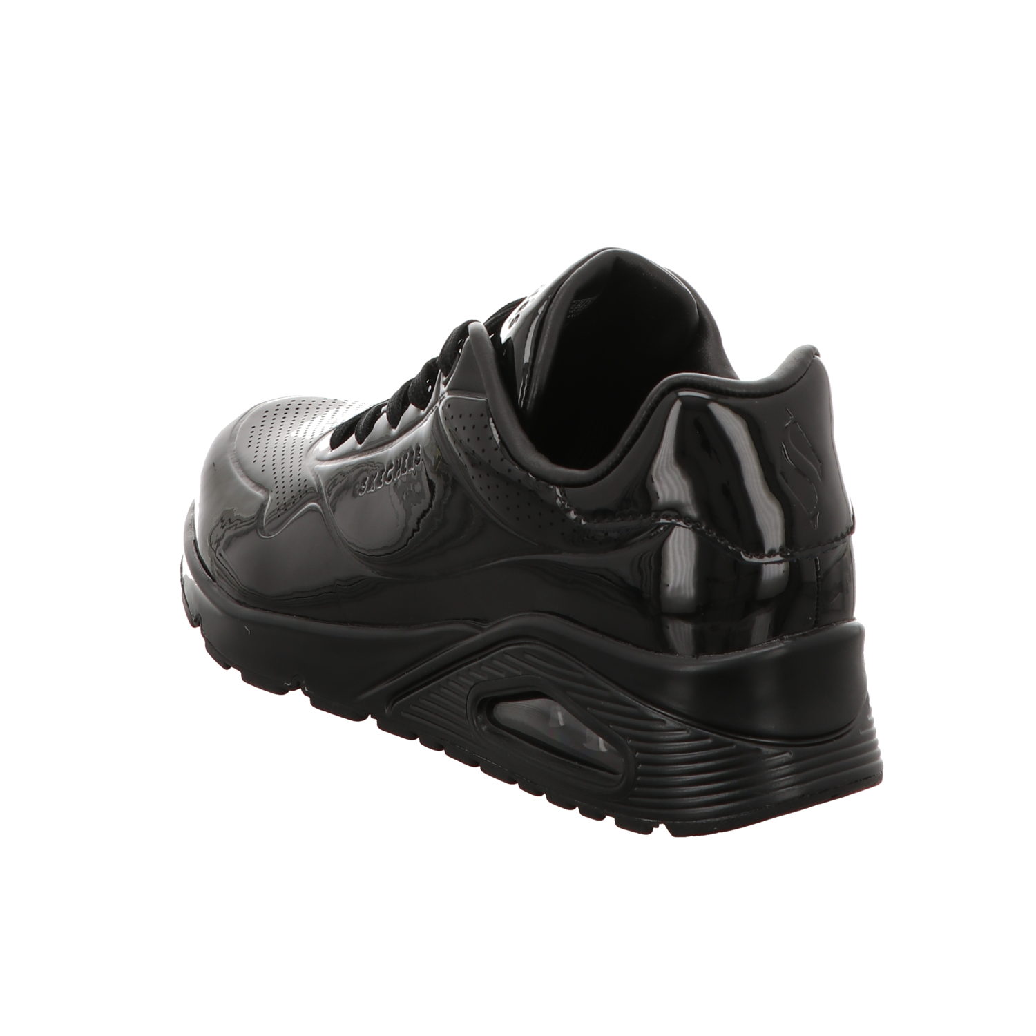 Skechers Damen Schnürschuh Uno in schwarz