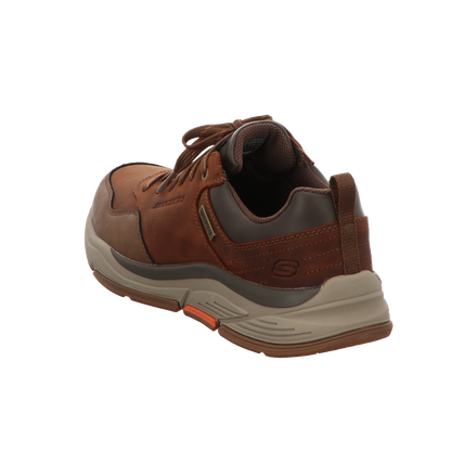 Skechers Herren Schnürschuh Relaxed Fit  Benago Hombre in braun