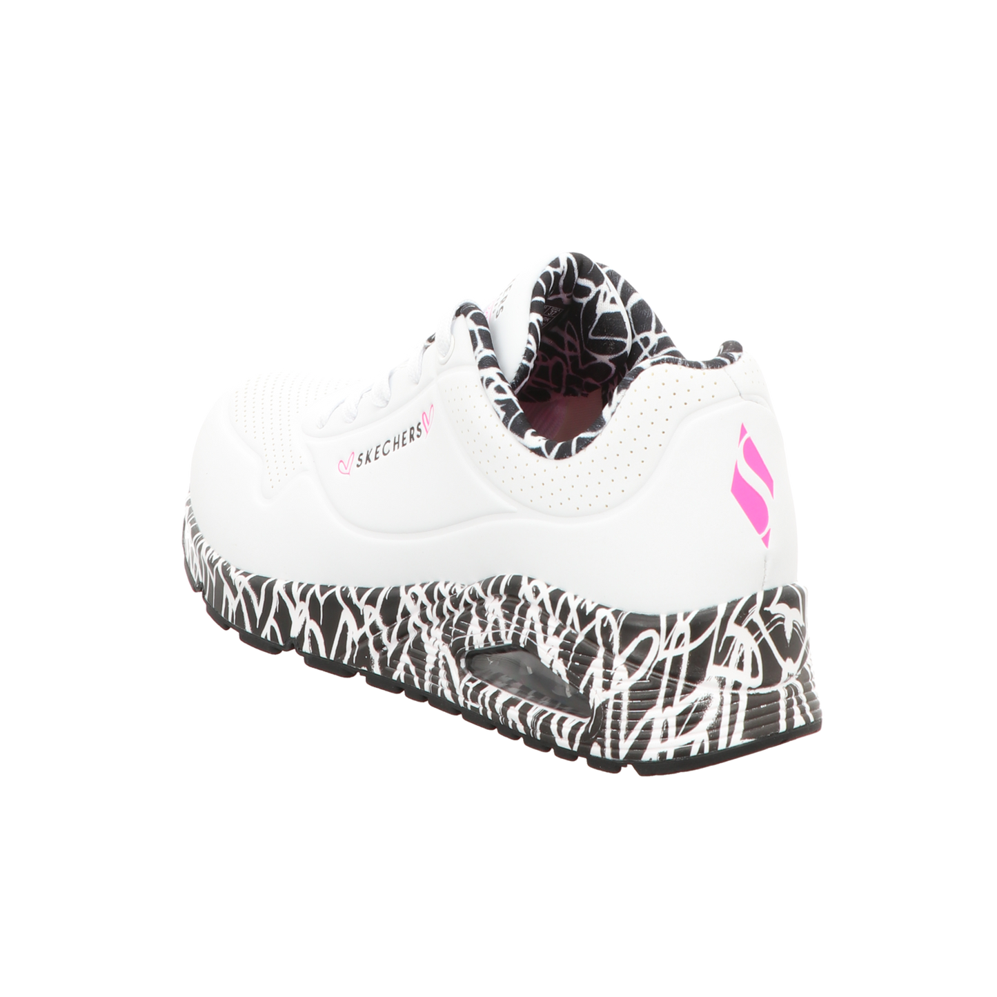 Skechers Damen Schnürschuh Uno Loving Love in weiss
