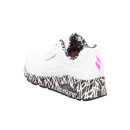 Skechers Damen Schnürschuh Uno Loving Love in weiss