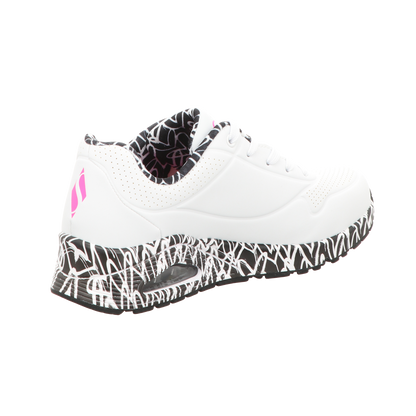 Skechers Damen Schnürschuh Uno Loving Love in weiss