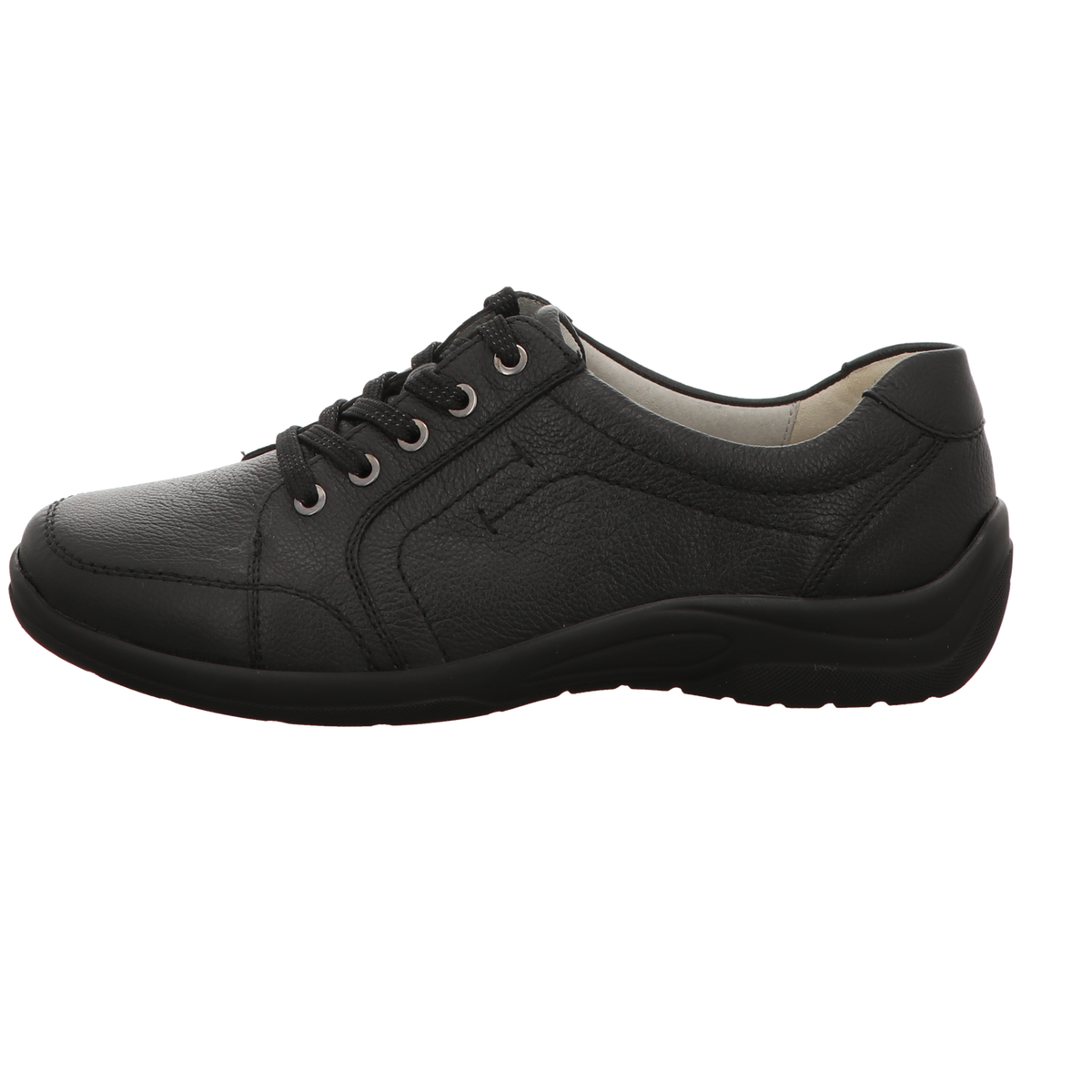 Waldläufer Damen Schnürschuh bequem Hesna in schwarz