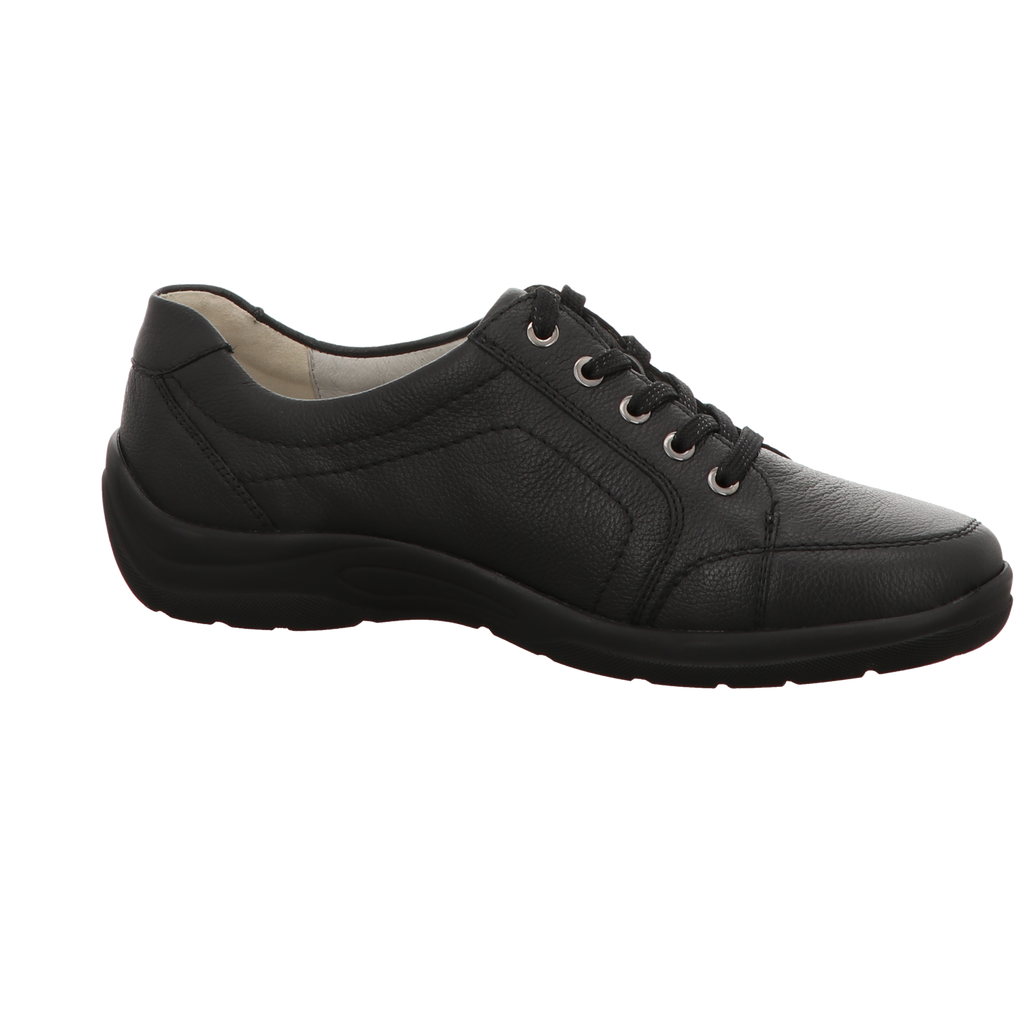 Waldläufer Damen Schnürschuh bequem Hesna in schwarz