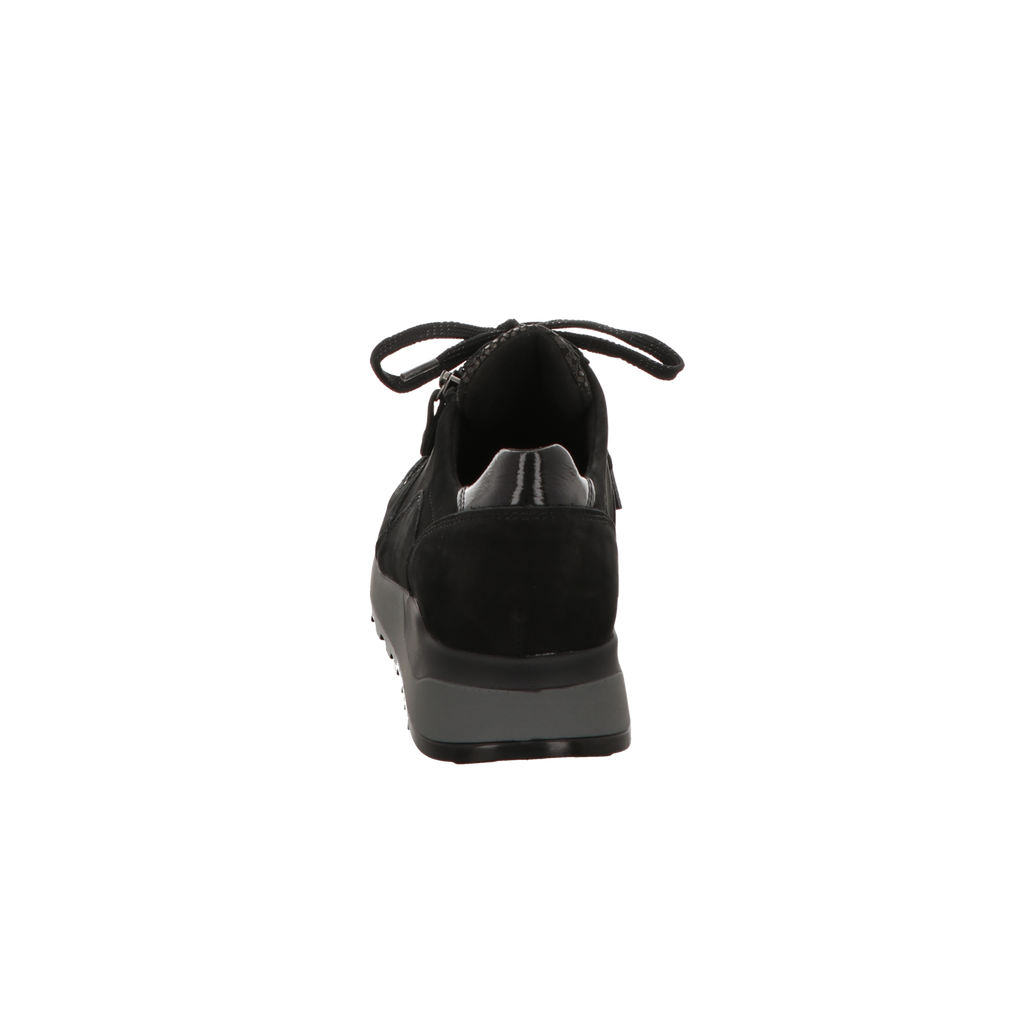 Waldläufer Damen Schnürschuh bequem Hiroko-Soft in schwarz