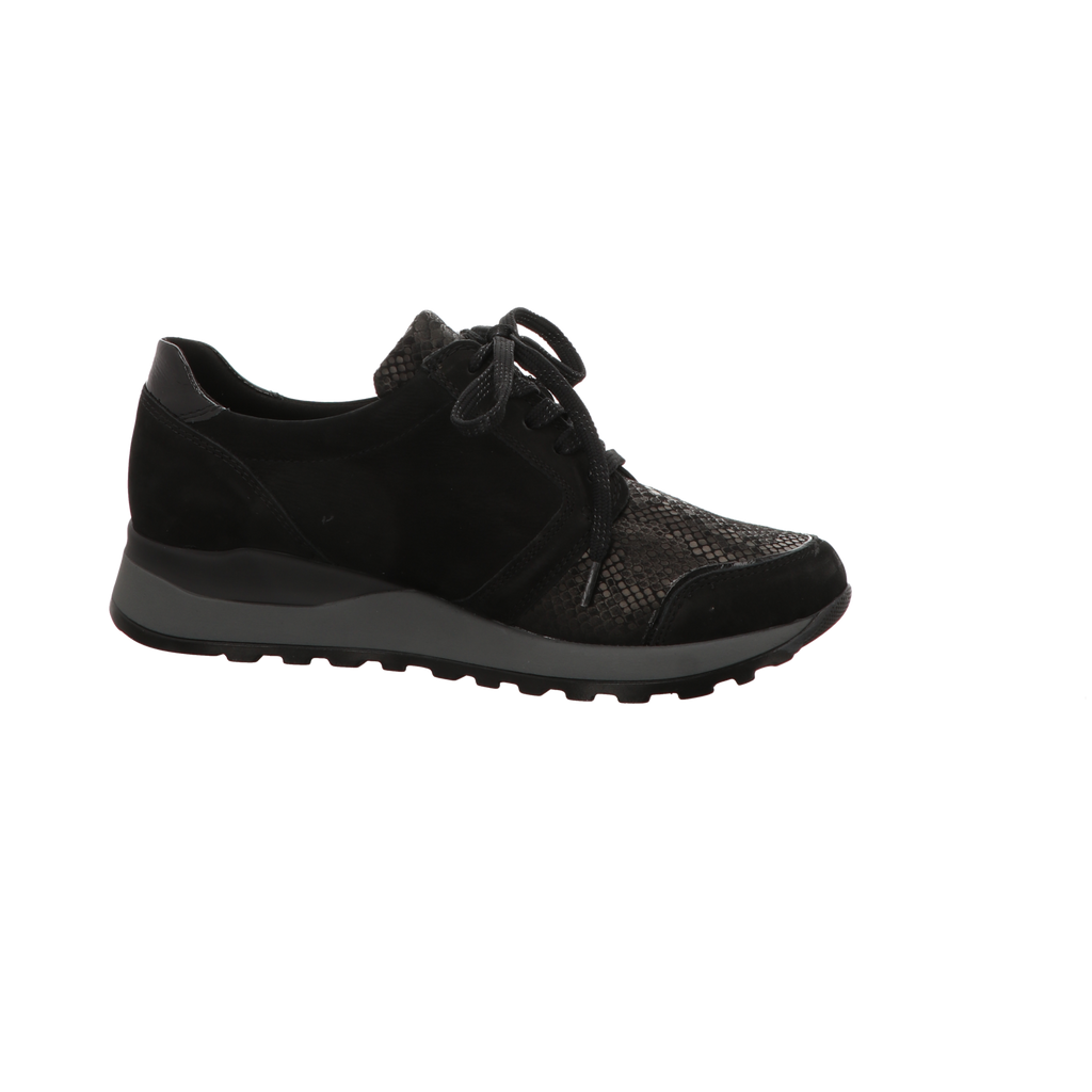 Waldläufer Damen Schnürschuh bequem Hiroko-Soft in schwarz