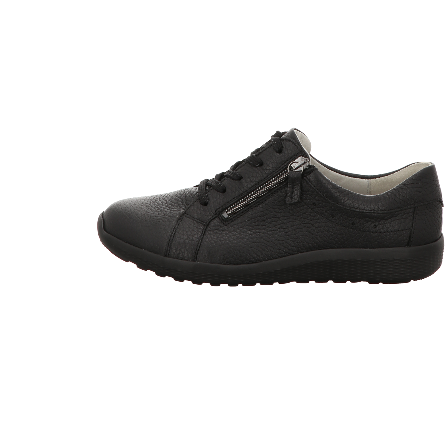 Waldläufer Damen Schnürschuh bequem K-Ira in schwarz