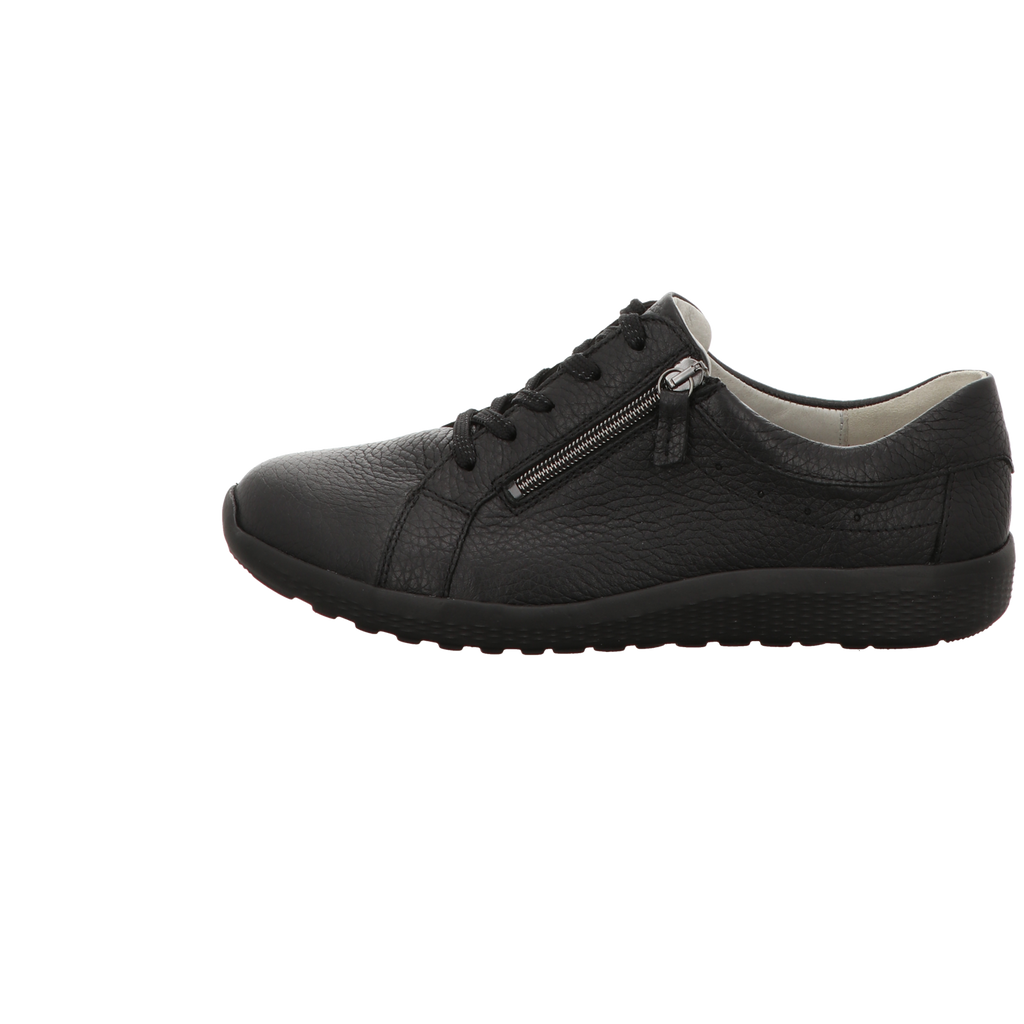 Waldläufer Damen Schnürschuh bequem K-Ira in schwarz