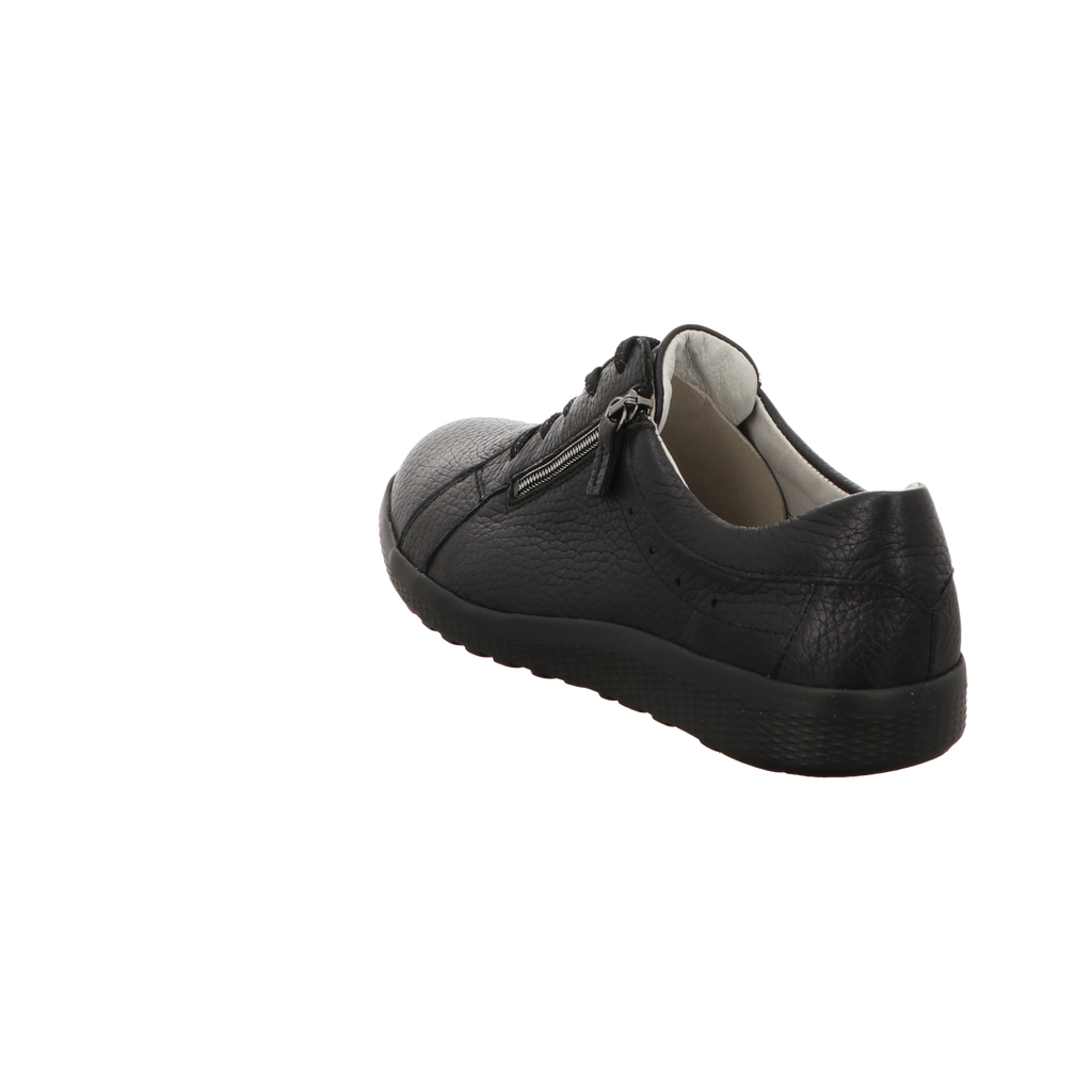 Waldläufer Damen Schnürschuh bequem K-Ira in schwarz