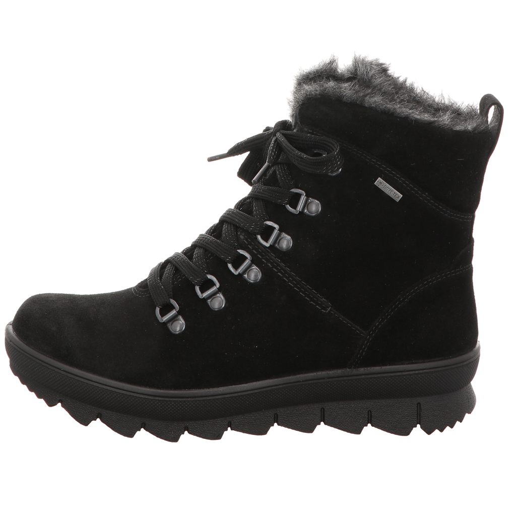 Legero Damen Schnürstiefel Novara in schwarz