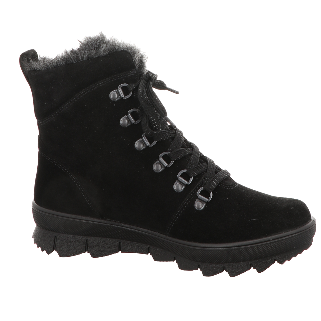 Legero Damen Schnürstiefel Novara in schwarz