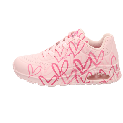 Skechers Damen Schnürschuh Uno Spread The Love in pink