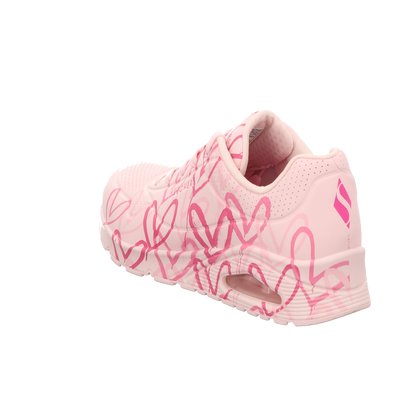 Skechers Damen Schnürschuh Uno Spread The Love in pink