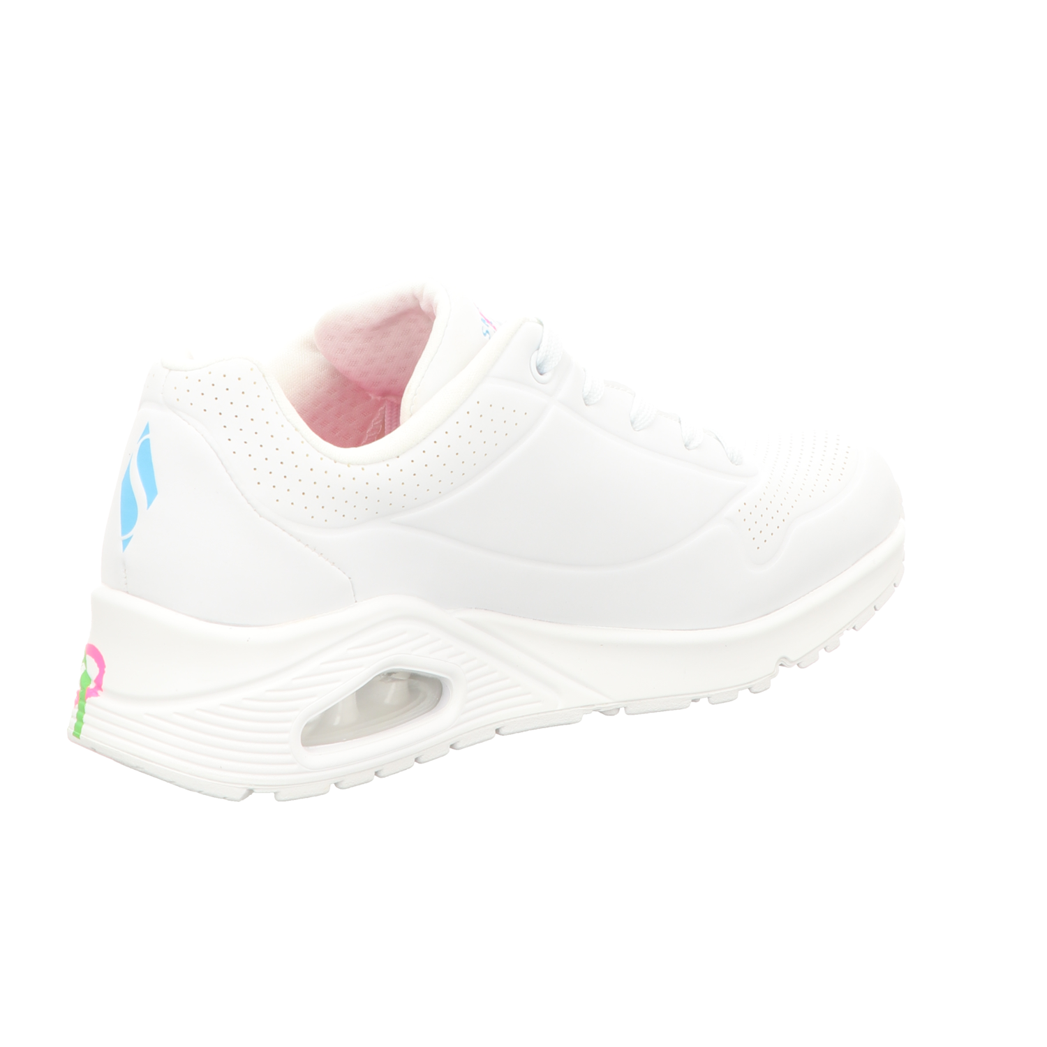 Skechers Damen Schnürschuh Uno Highlight Love Goldcroen in weiss