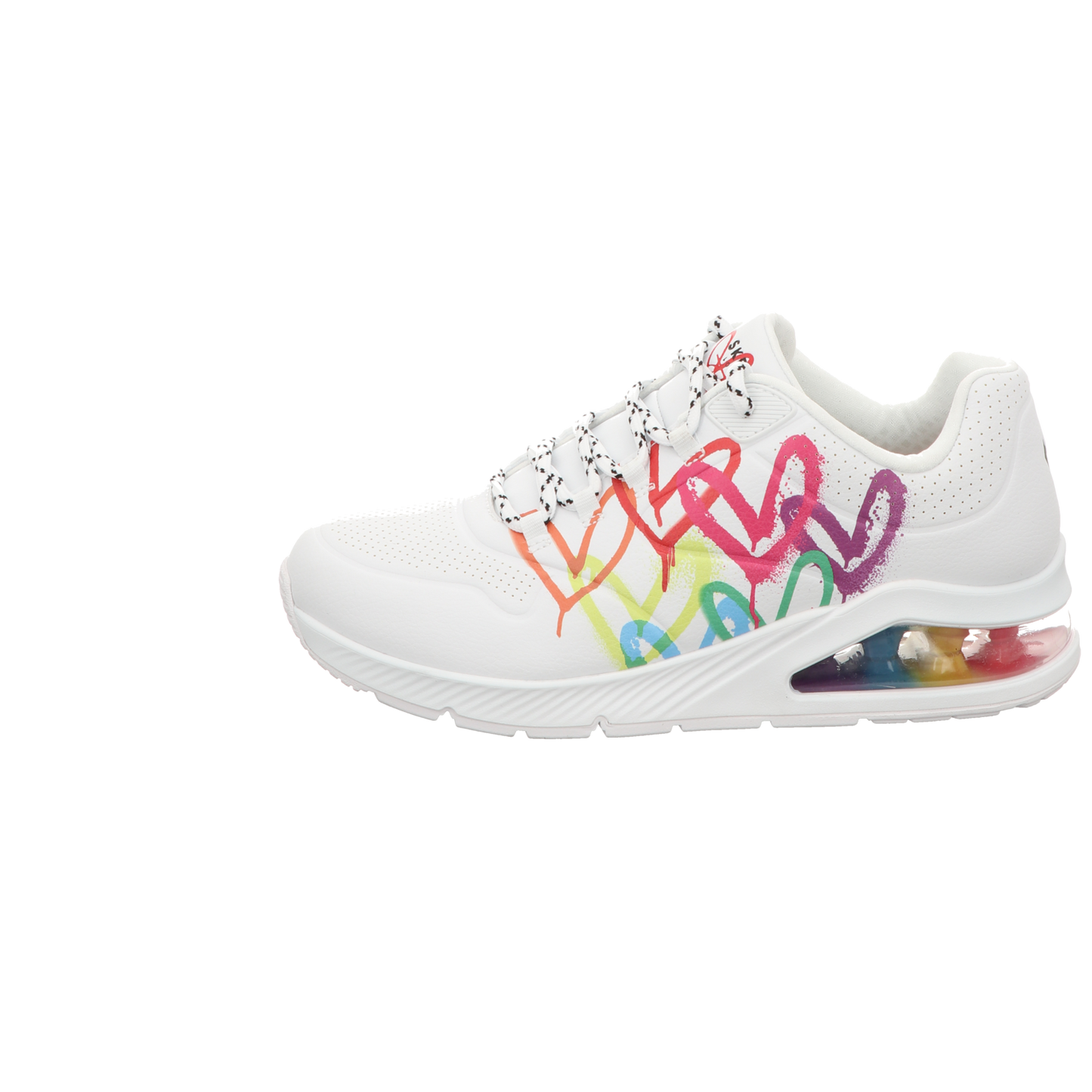 Skechers Damen Schnürschuh Uno 2 Floatimg Love Goldcrown in weiss