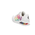Skechers Damen Schnürschuh Uno 2 Floatimg Love Goldcrown in weiss