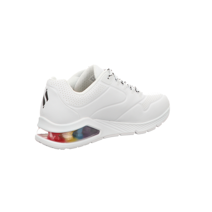 Skechers Damen Schnürschuh Uno 2 Floatimg Love Goldcrown in weiss