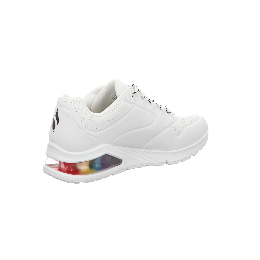 Skechers Damen Schnürschuh Uno 2 Floatimg Love Goldcrown in weiss