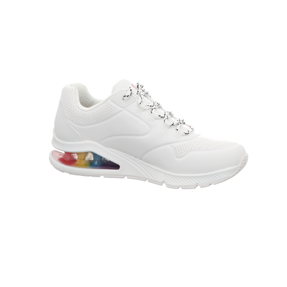 Skechers Damen Schnürschuh Uno 2 Floatimg Love Goldcrown in weiss