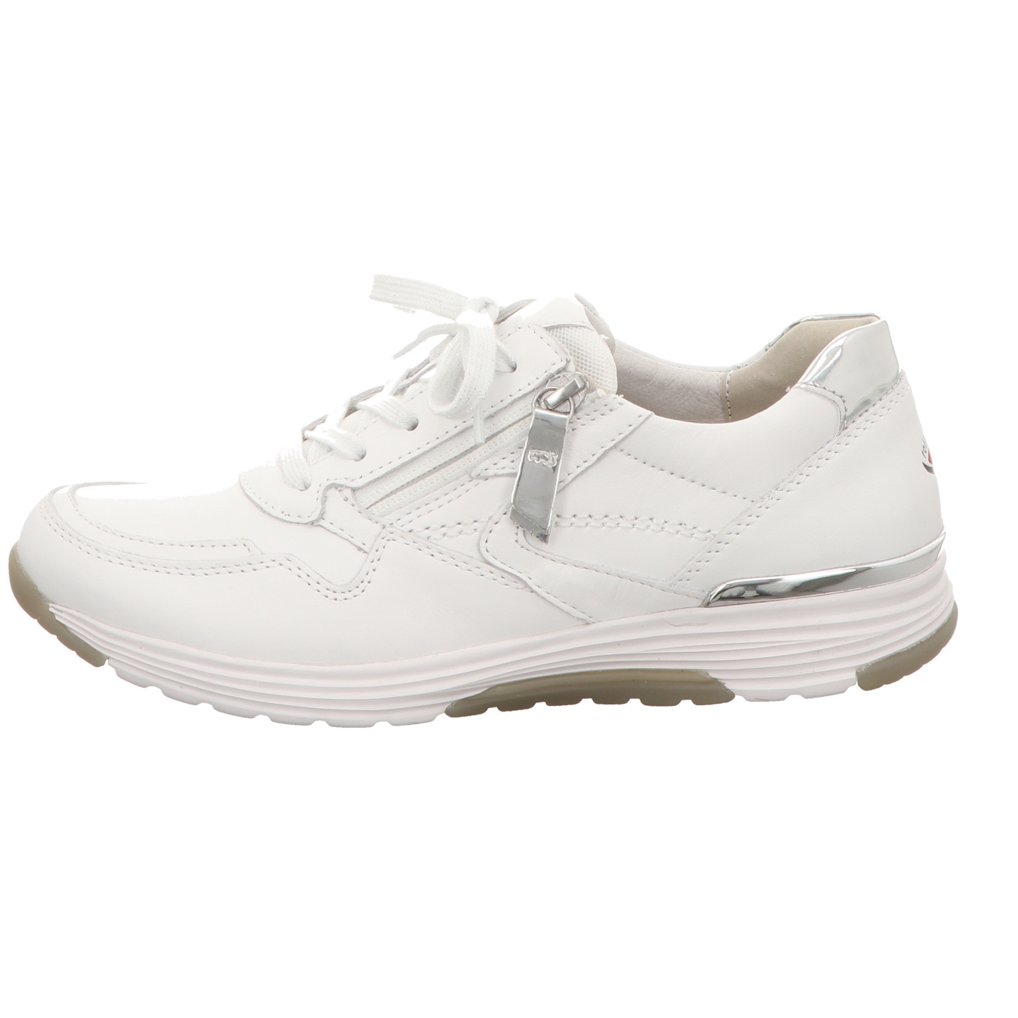 Gabor Damen Schnürschuh bequem Rolling Soft in weiss