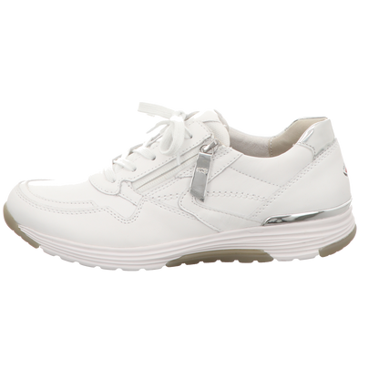 Gabor Damen Schnürschuh bequem Rolling Soft in weiss
