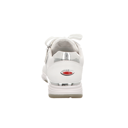 Gabor Damen Schnürschuh bequem Rolling Soft in weiss