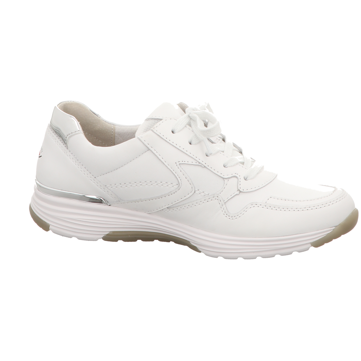 Gabor Damen Schnürschuh bequem Rolling Soft in weiss