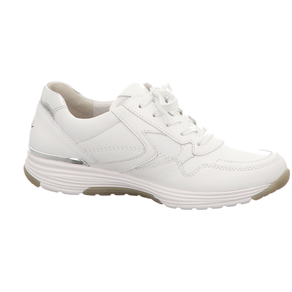 Gabor Damen Schnürschuh bequem Rolling Soft in weiss