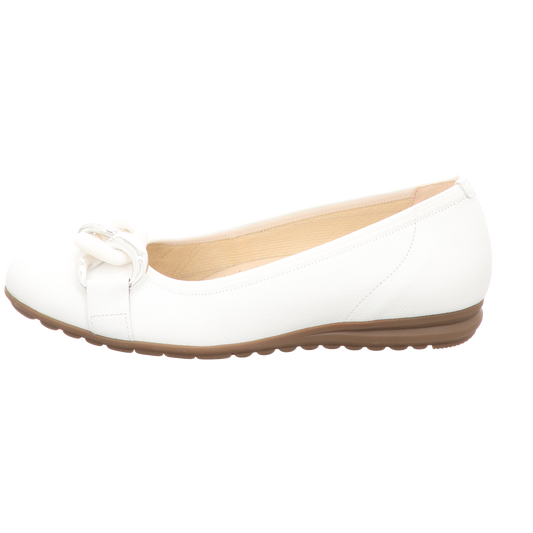 Gabor Damen Pumps bequem Florenz in weiss