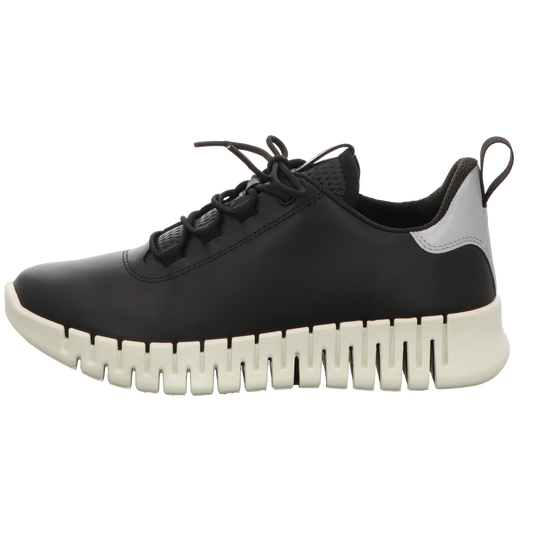 Ecco Damen Schnürschuh Gruuv in schwarz
