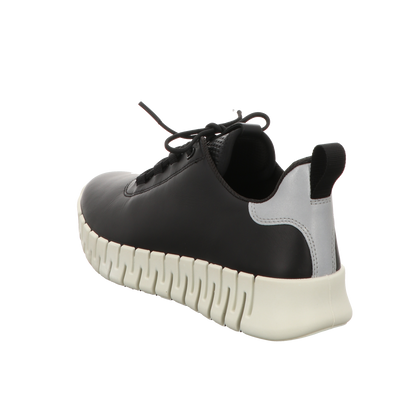 Ecco Damen Schnürschuh Gruuv in schwarz