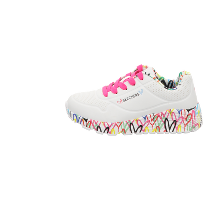 Skechers Damen Slipper X Jgoldcrownuno Lite Love in weiss