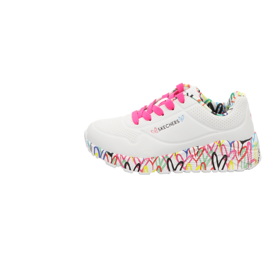 Skechers Damen Slipper X Jgoldcrownuno Lite Love in weiss