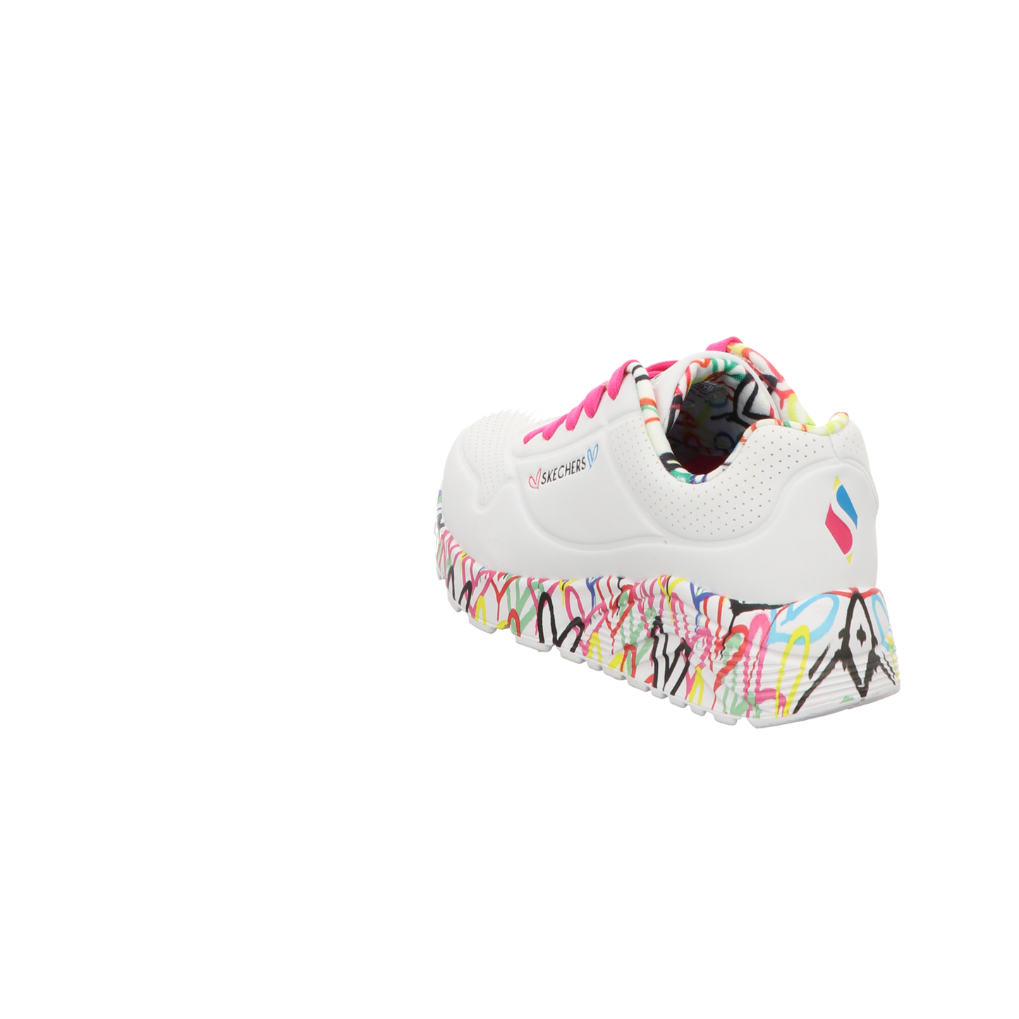 Skechers Damen Slipper X Jgoldcrownuno Lite Love in weiss