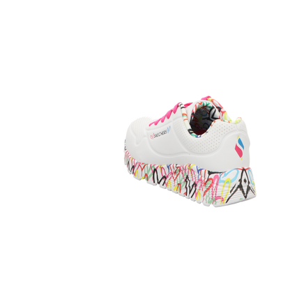 Skechers Damen Slipper X Jgoldcrownuno Lite Love in weiss