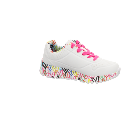 Skechers Damen Slipper X Jgoldcrownuno Lite Love in weiss