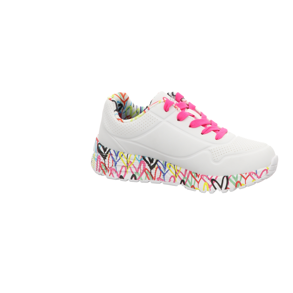 Skechers Damen Slipper X Jgoldcrownuno Lite Love in weiss