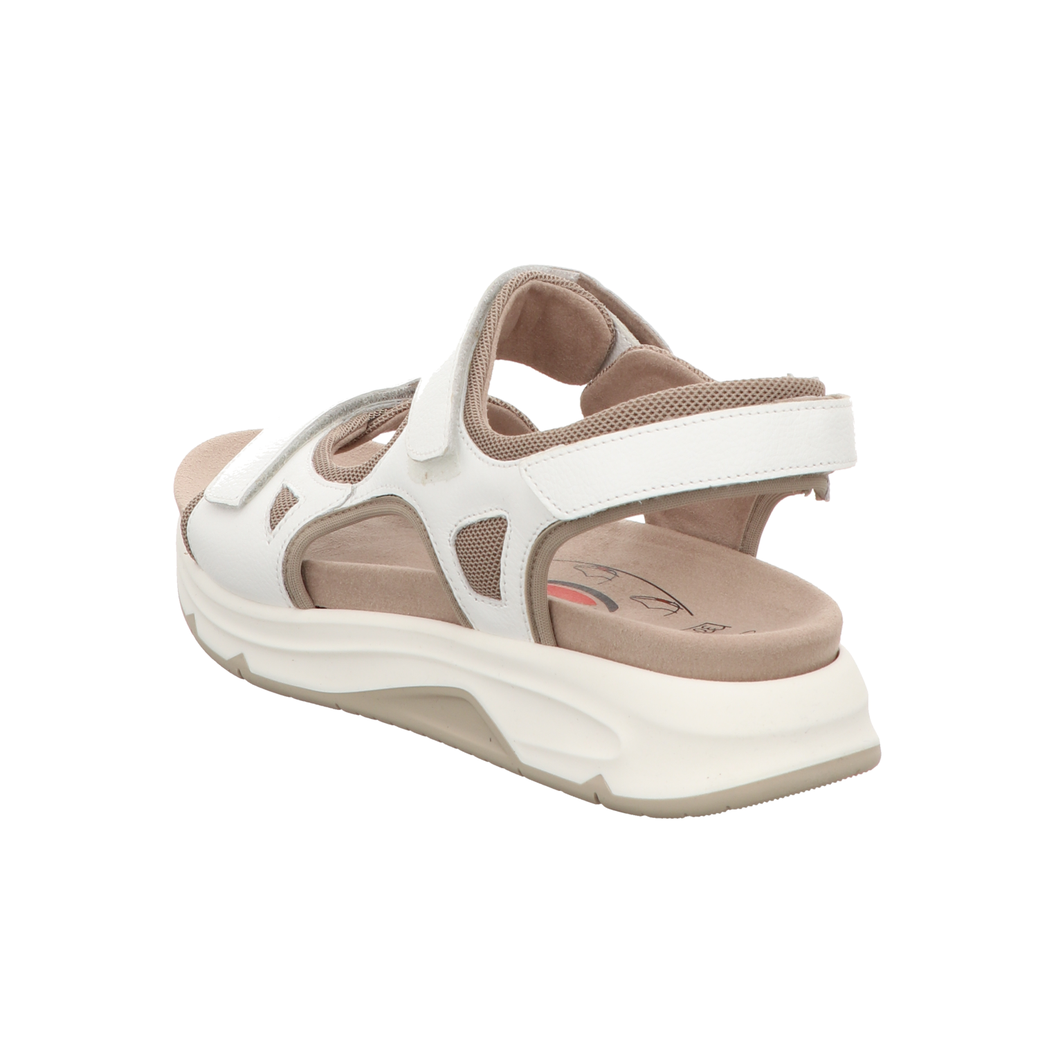 Gabor Damen Sandale bequem  in weiss
