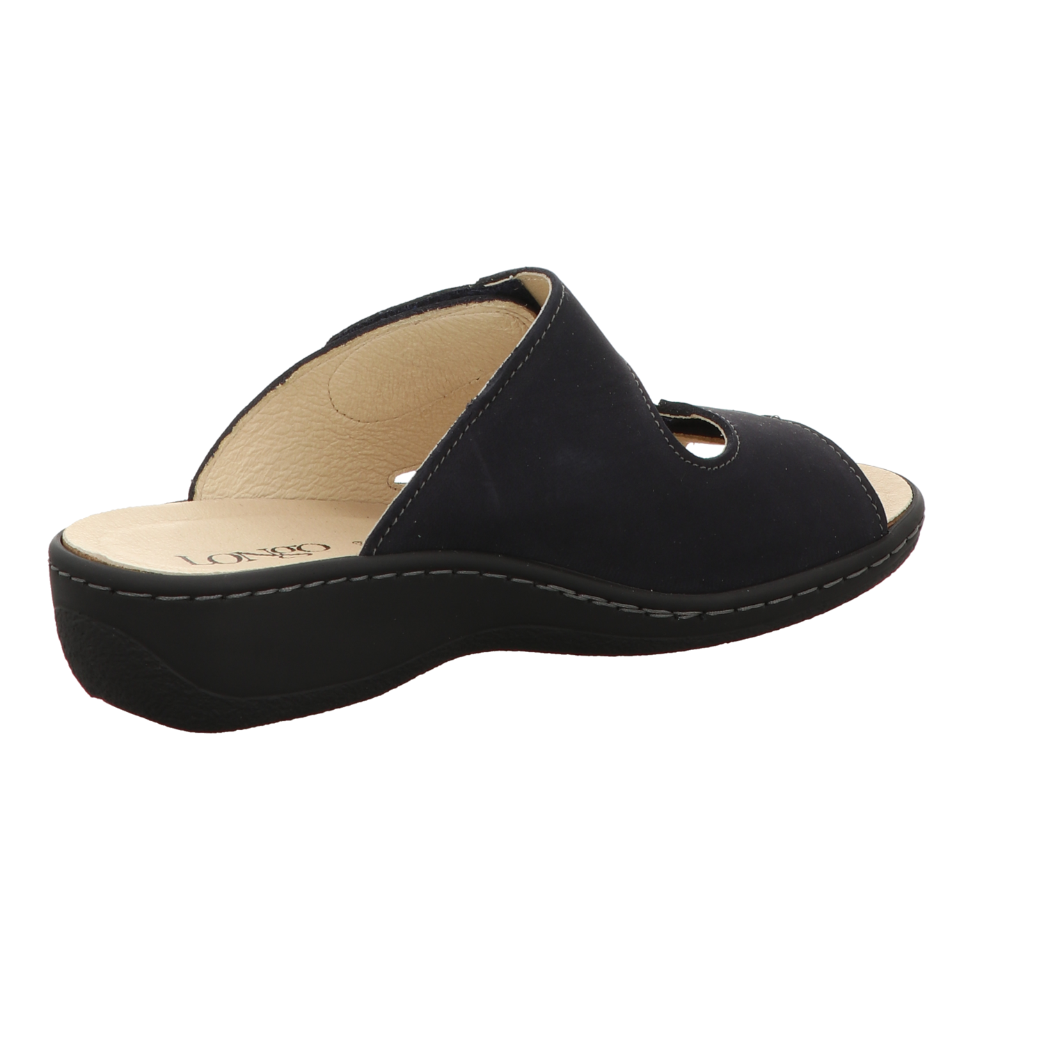 Longo Damen Pantolette bequem  in blau
