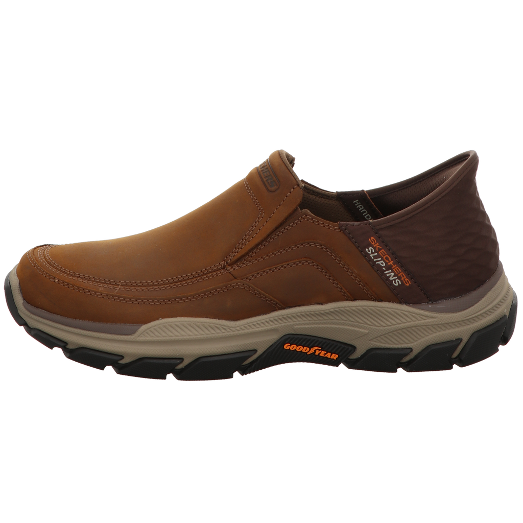 Skechers Herren Slipper Slip-In Respected Elgin in braun