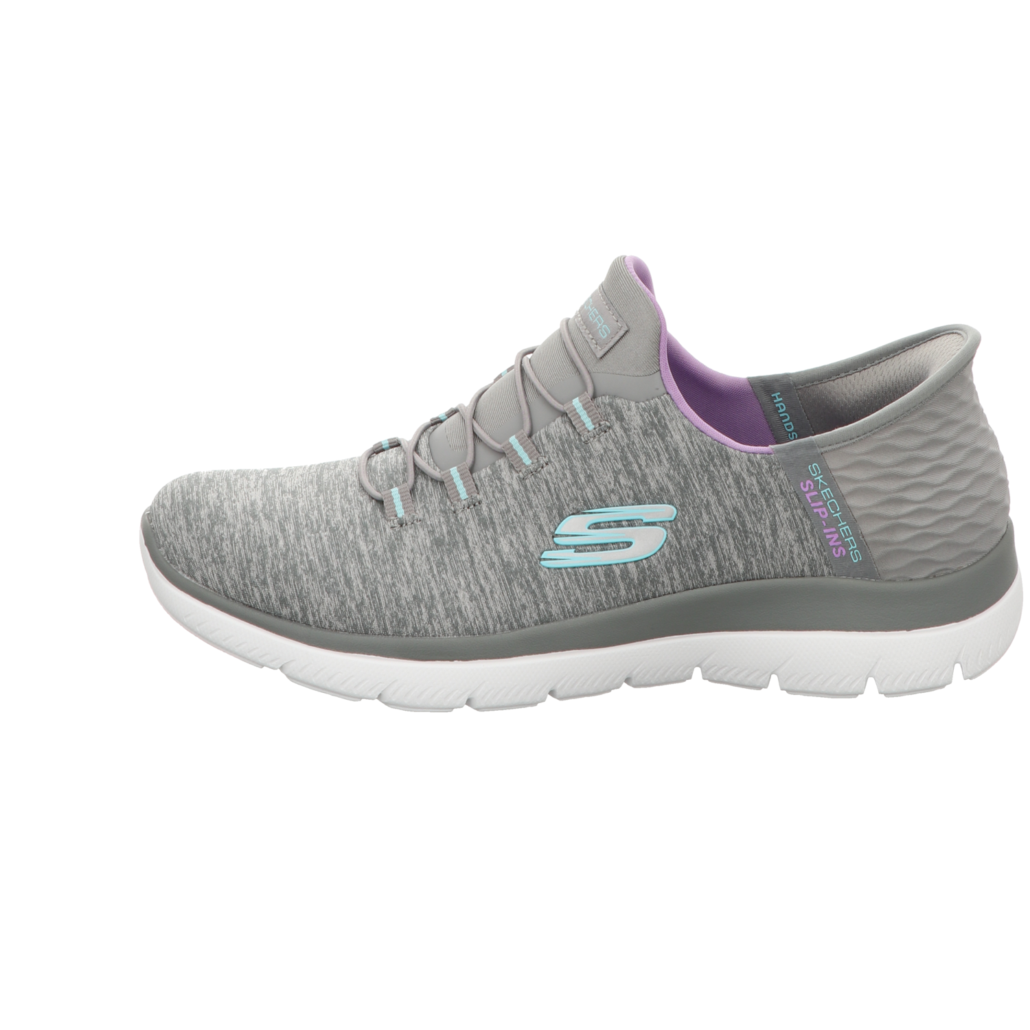 Skechers Damen Slipper Slip In-Dazzling Haze in grau