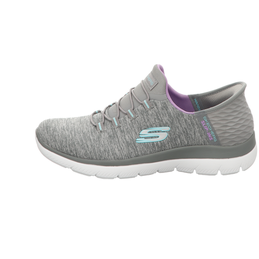 Skechers Damen Slipper Slip In-Dazzling Haze in grau