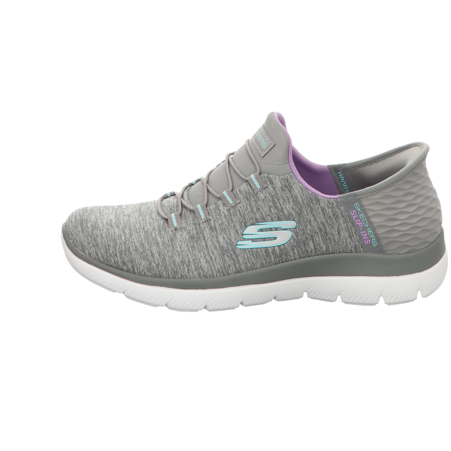 Skechers Damen Slipper Slip In-Dazzling Haze in grau