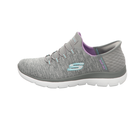 Skechers Damen Slipper Slip In-Dazzling Haze in grau