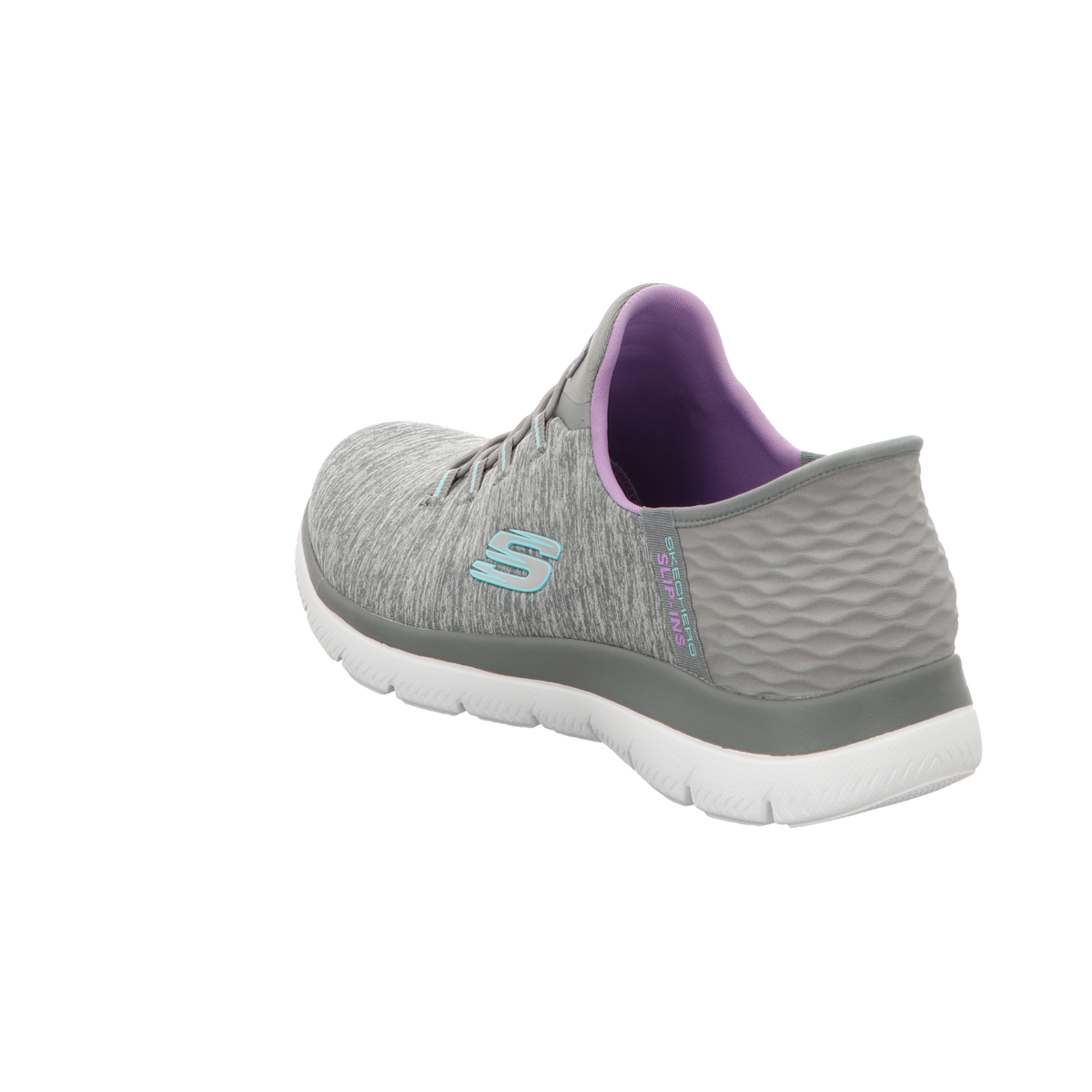 Skechers Damen Slipper Slip In-Dazzling Haze in grau