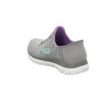 Skechers Damen Slipper Slip In-Dazzling Haze in grau