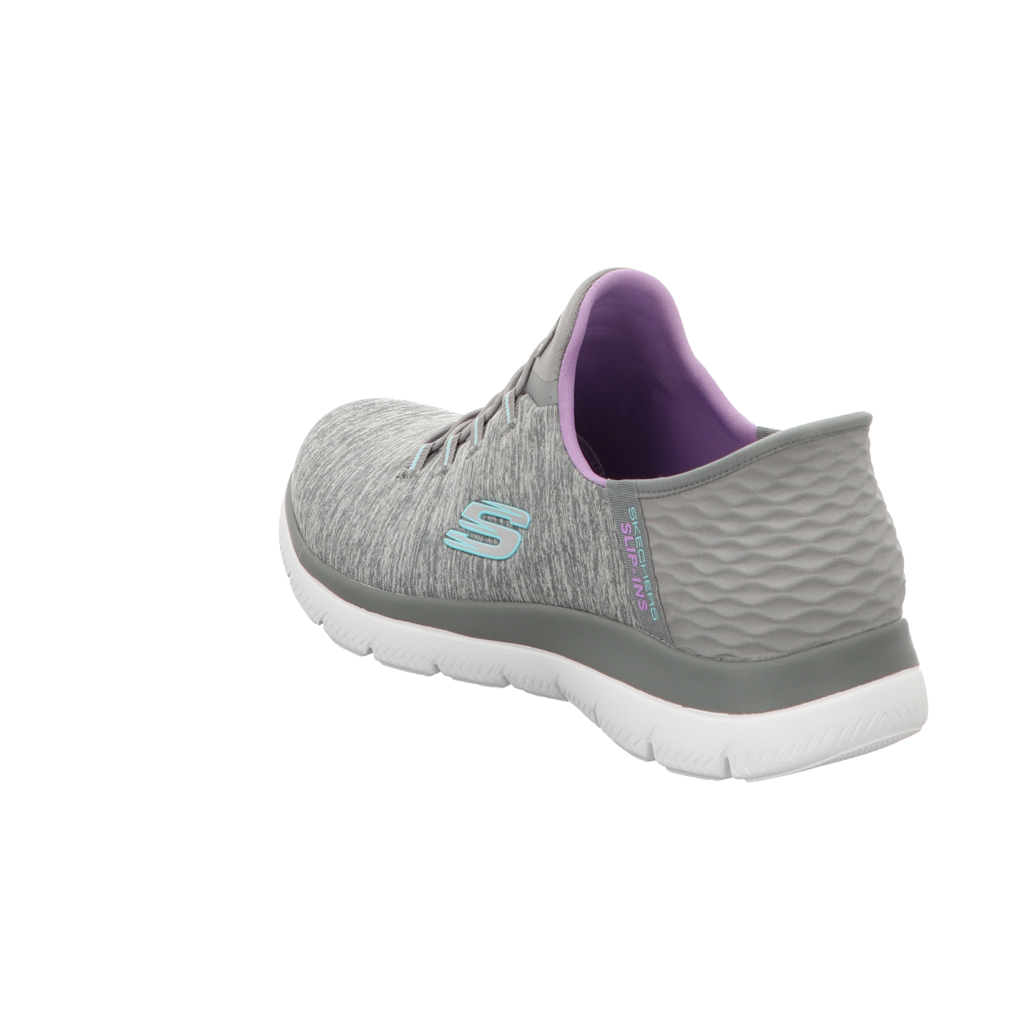 Skechers Damen Slipper Slip In-Dazzling Haze in grau