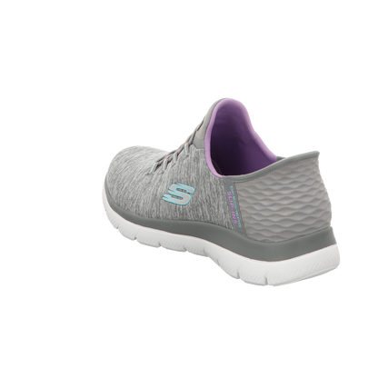 Skechers Damen Slipper Slip In-Dazzling Haze in grau