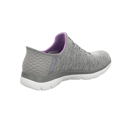 Skechers Damen Slipper Slip In-Dazzling Haze in grau